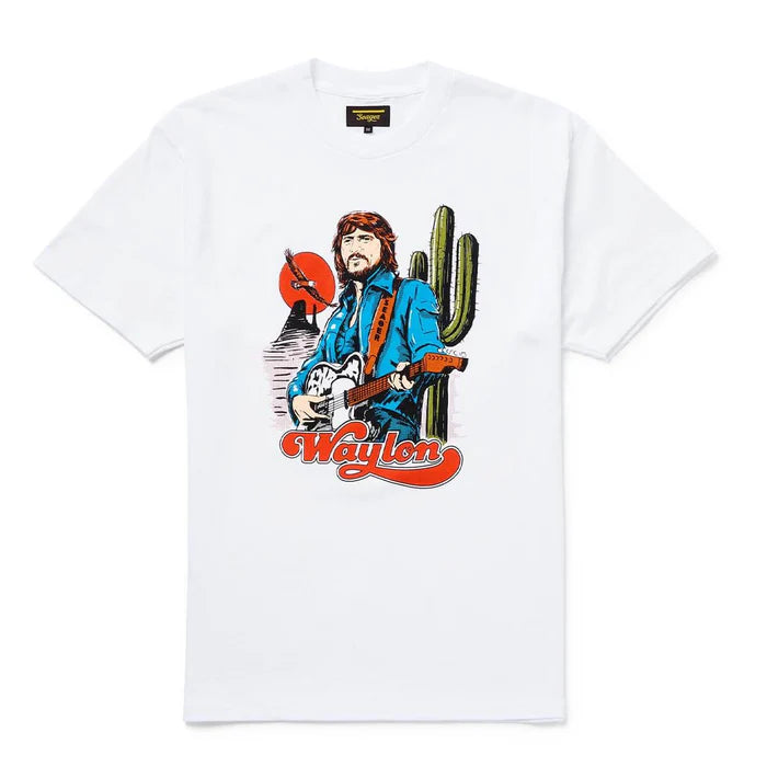 Seager X Waylon Jennings White Tee